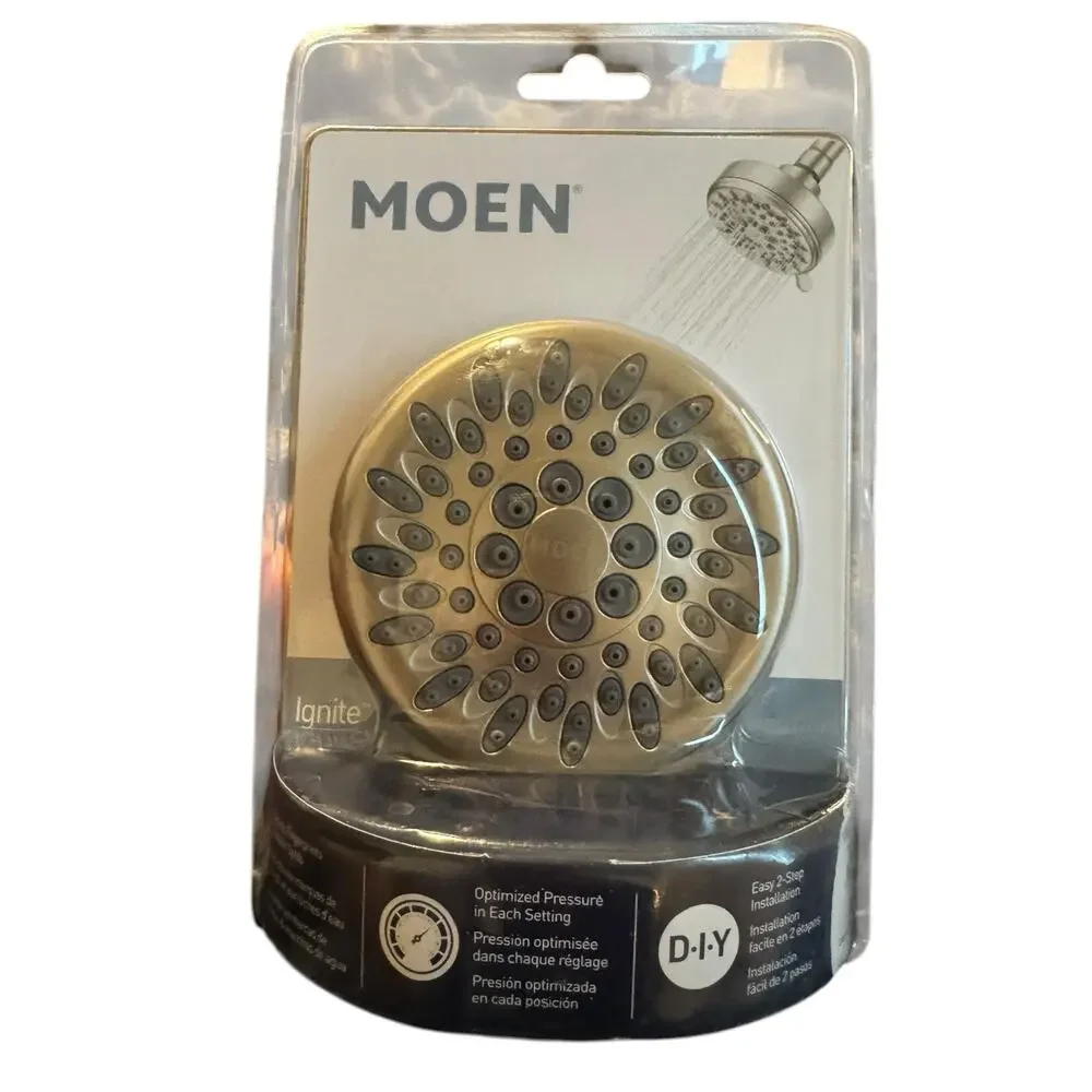 Moen Ignite 20090 Chrome 5-Function Shower Head 2.5 GPM NIB Spot Resist
